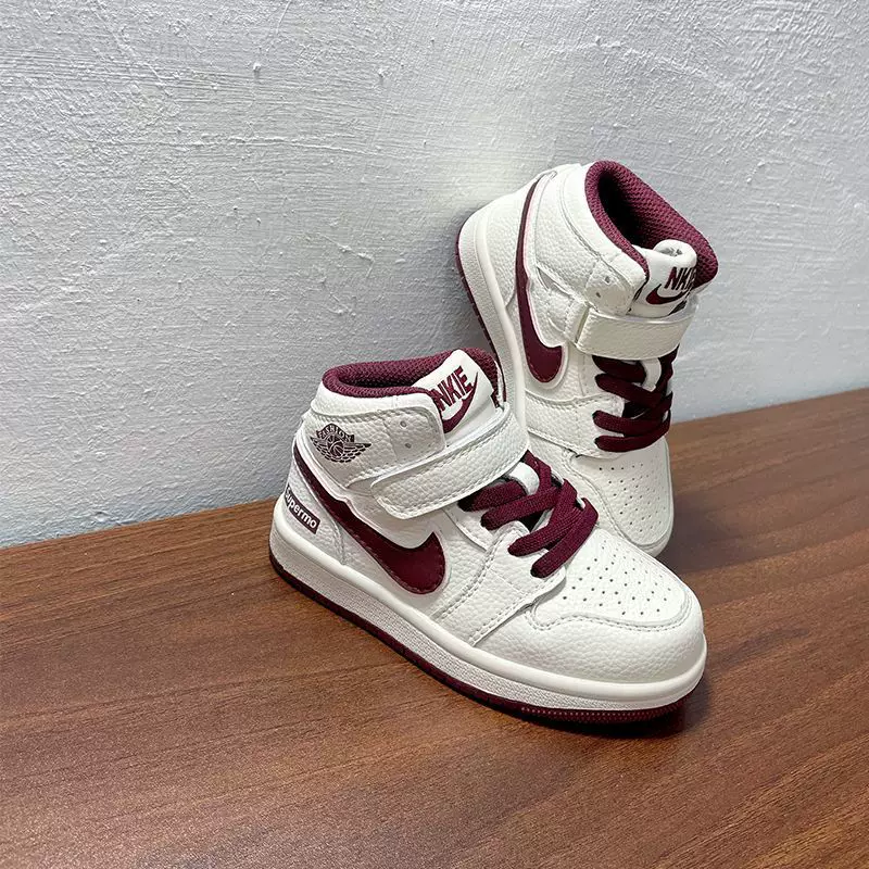Спортивная обувь для мальчиков Air Jordan Высокие кроссовки, Различные цвета и размеры, Модная обувь