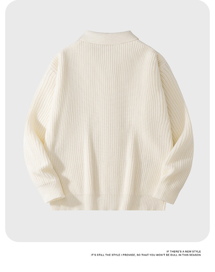 Unisex Oversized Strickjacke – Gemütlicher Herbst- und Winterpullover mit offener Vorderseite, Schalkragen und geripptem Saum (Schwarz, Grün, Beige)_voghion.com