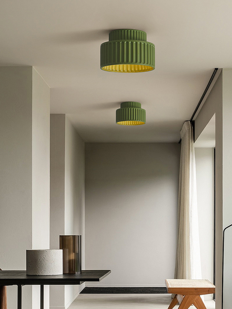 Estilo japonés estilo fresco balcón luz de techo pasillo guardarropa nórdico estilo crema diseñador iluminación