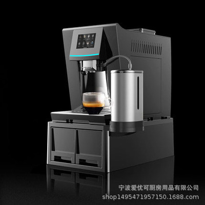 觸屏智能壹鍵花式咖啡機家用全自動意式磨豆小型110v咖啡機