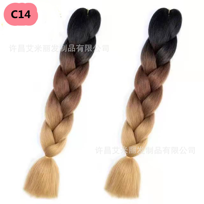 Trenzas africanas con cabello rosa渐 – materiales de alta temperatura, estilo boxeador