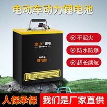 磷酸铁锂两轮三轮车高容量48V60V外卖72V电动车锂电池通用型号