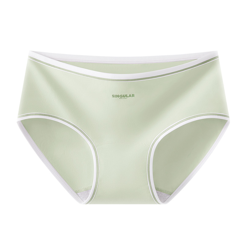 Bragas de algodón de entrepierna alargada Bragas de cintura media para niñas de algodón Clase A Bragas de entrepierna antibacterianas de grado 10A entrepierna de algodón para mujer