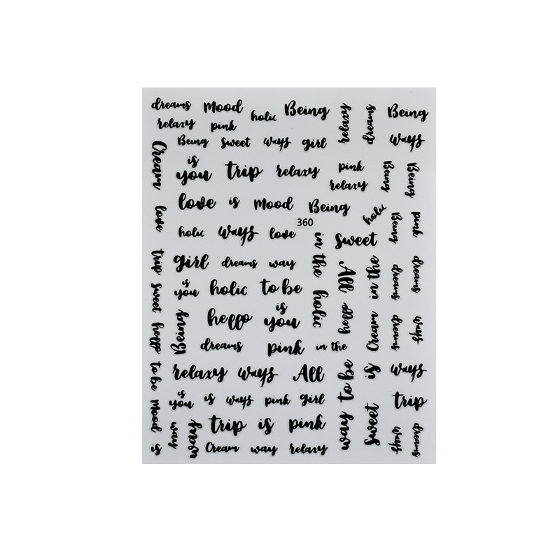 Calle encuentro pegatinas de uñas letras de estrellas joyas japonesas 3D pegatinas de uñas decoración pegatinas de uñas estampado láser pegatinas de uñas