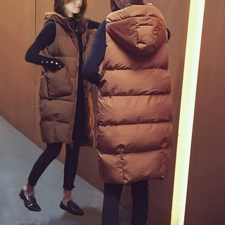 2026新款大码女装秋冬棉马甲中长款胖m妹棉衣服显瘦200斤外套