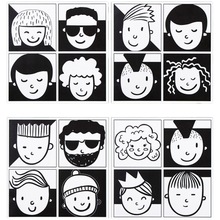 黑白儿童花砖300300幼儿园卫生间浴室厕所墙砖背景墙瓷砖防滑瓷砖