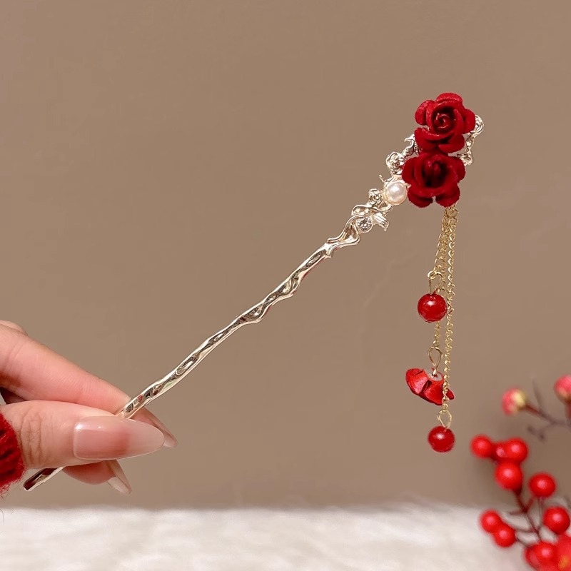 Clipper de cabello chino antiguo vestido de caballo cheongsam accesorios clipper para niños y adultos para el cabello de cabello