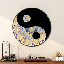 网红太极图装饰画创意八卦两仪壁画沙发背景客厅卧室书房茶室玄关