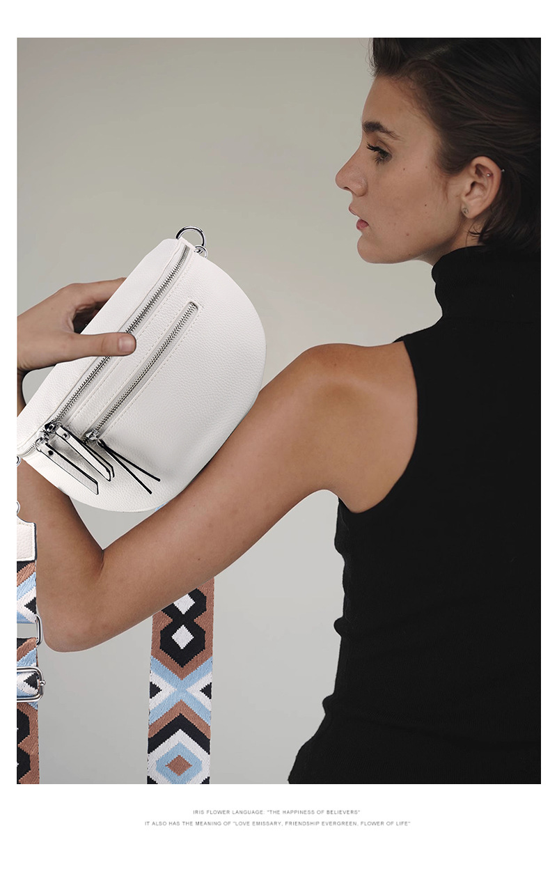 270g Weight Polyester Lining Material Zipper Closure Type Single Shoulder Strap Strap Type Crossbody Bag Bags Type Street, Shopping Occasion Pu Leather Material Solid Color Pattern All Seasons Season Women's Gender Streetwear Style Dumpling Shape Shape Medium Size Women's Streetwear Solid Color Pu Leather Waist Bags