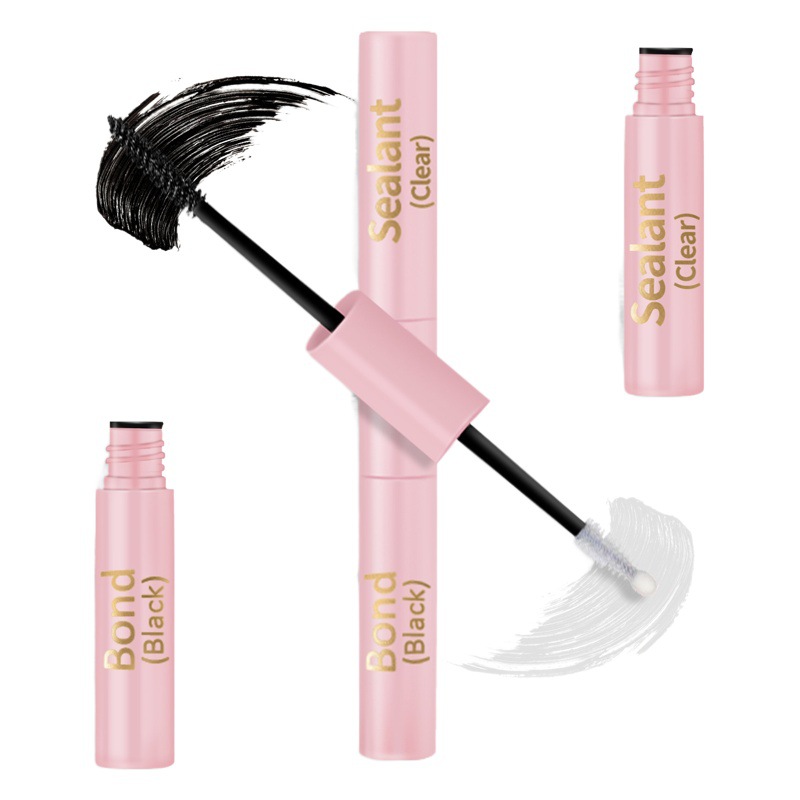 Pestañas postizas segmentadas transfronterizas Gel de doble cabezal Pestañas de bricolaje Gel de pestañas de doble propósito lash bond & seal
