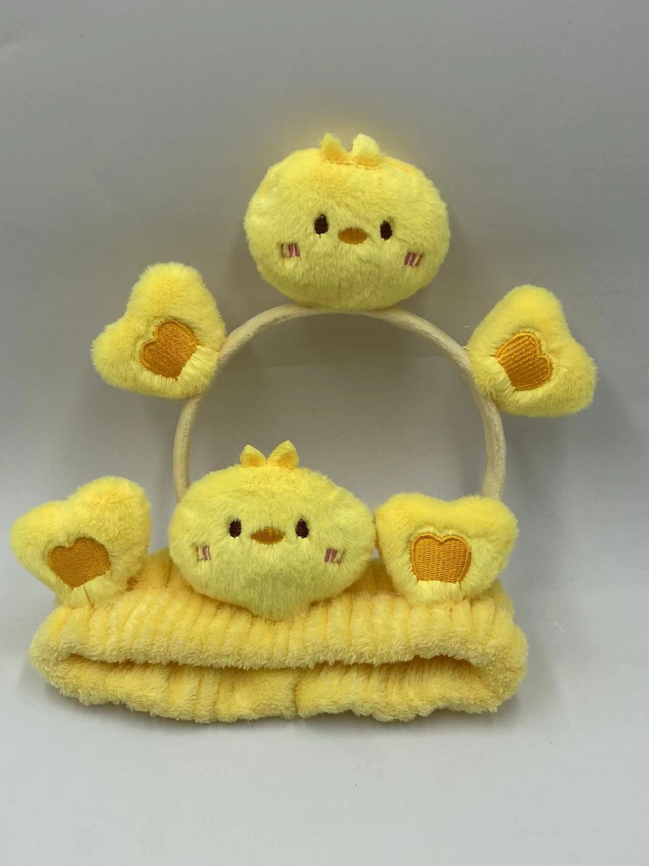 2023 celebridad estilo de dibujos animados lindo conejo oso Rana pato cara lavado maquillaje pelo banda diadema