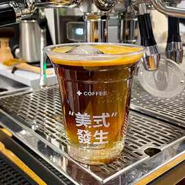 一次性咖啡杯pet奶茶杯子 500ml冷饮手打柠檬茶杯外带打包杯带盖