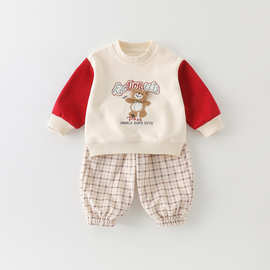 2026新款春季新衣男女宝宝韩版卫衣女童春装卫衣裤子套装春两件套