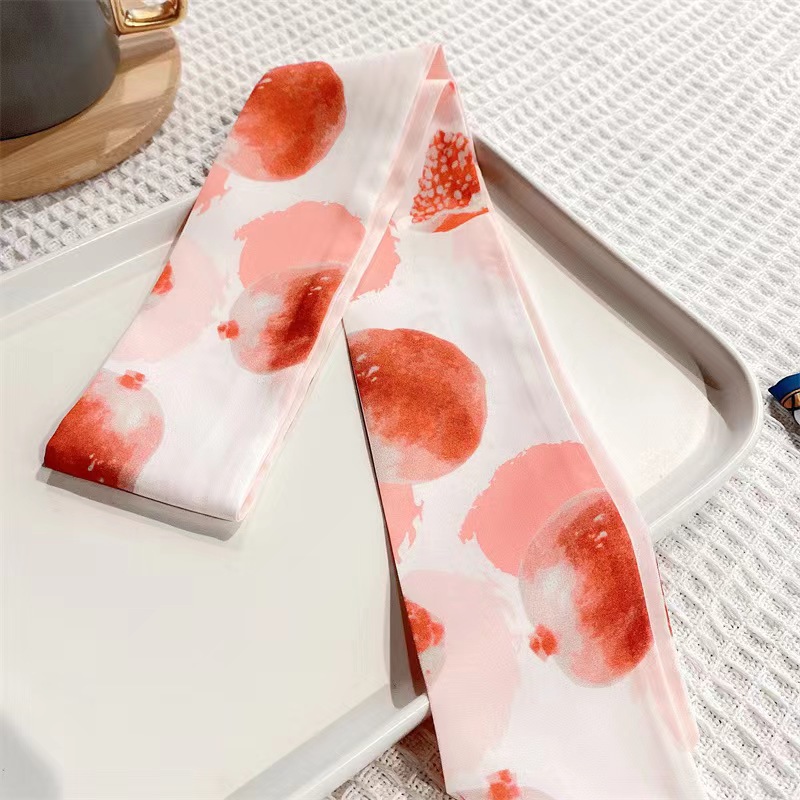 Розовая повязка на голову с гранатами