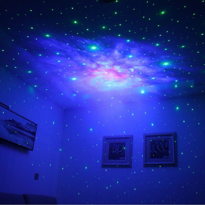 跨境满天星氛围灯卧室太空人激光星空投影灯迷你宇航员星云小夜灯|undefined