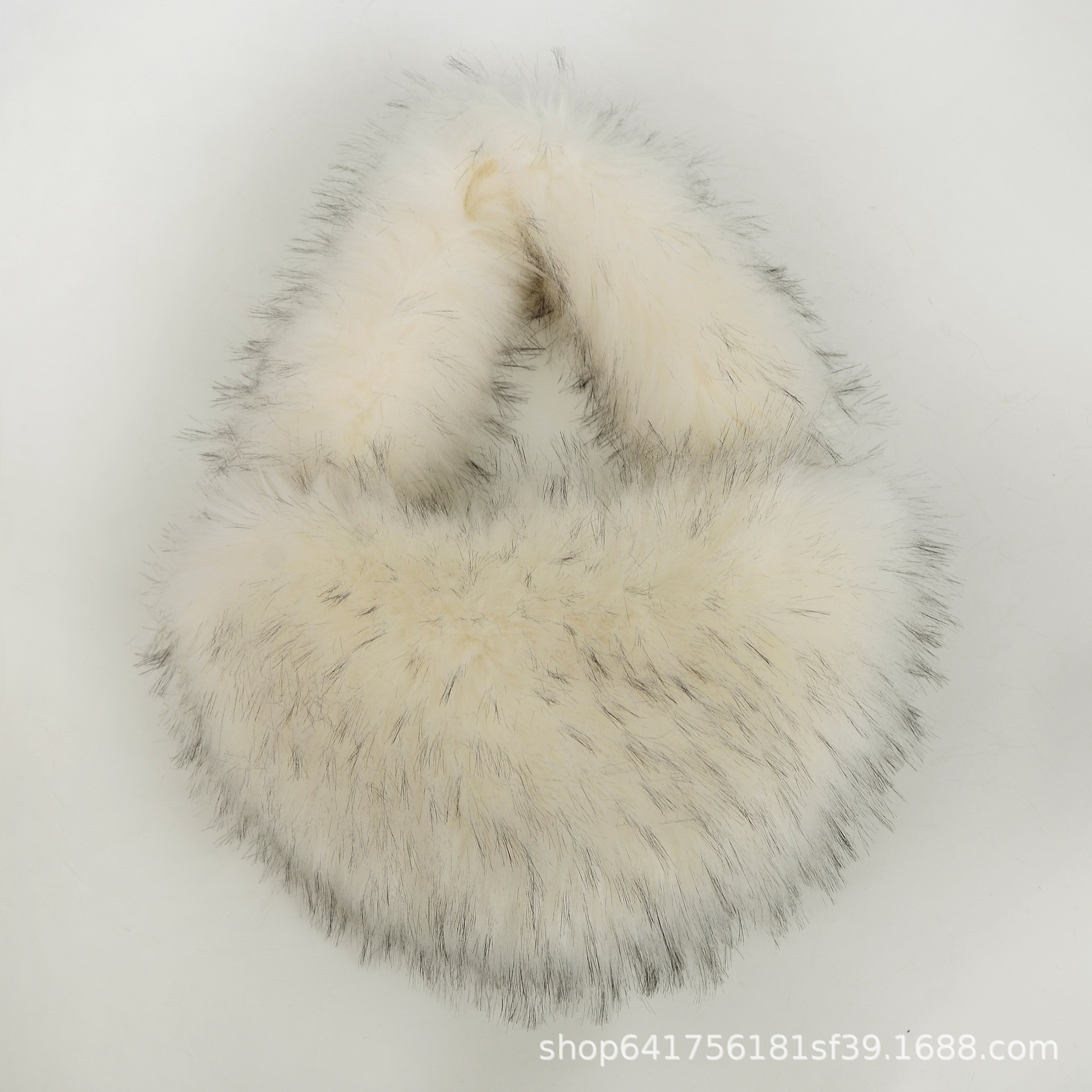 2023欧美风新款毛绒包休闲手提包腋下包大容量毛毛绒女包水饺包