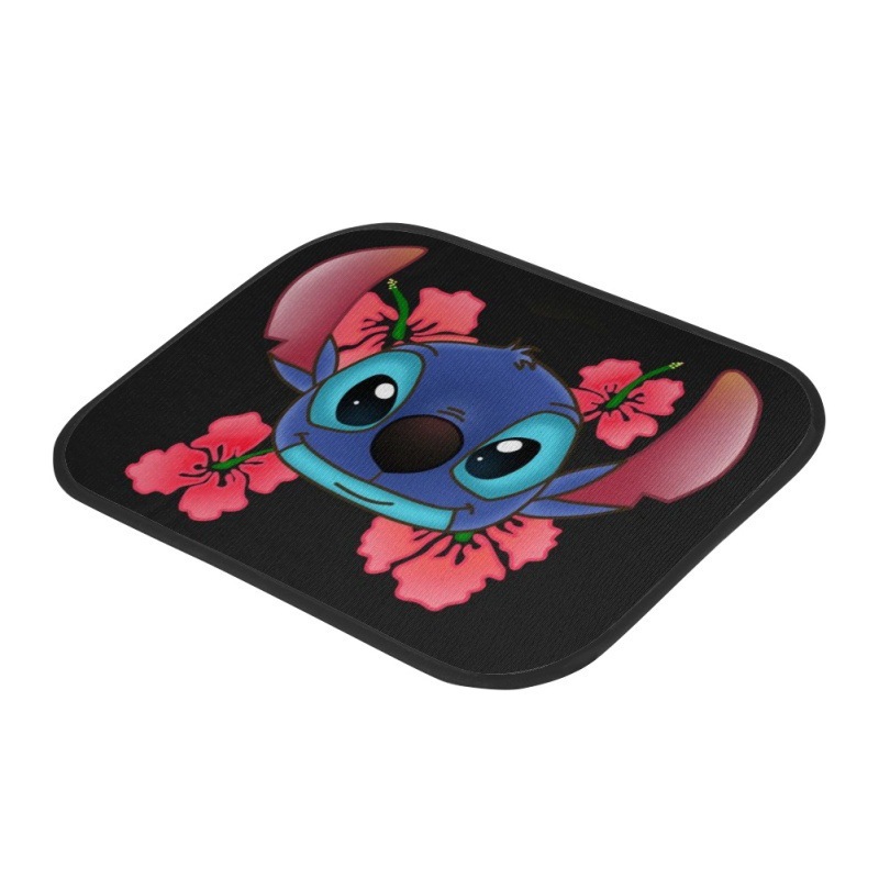 Hot-Selling Stitch Printed Car Floor Mats for Front and Rear Seats, Custom Design with Personalized Prints