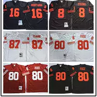 Американский оливковый костюм San Francisco 49ers Сан-Франциско 49ers Ретро вышитый костюм MN