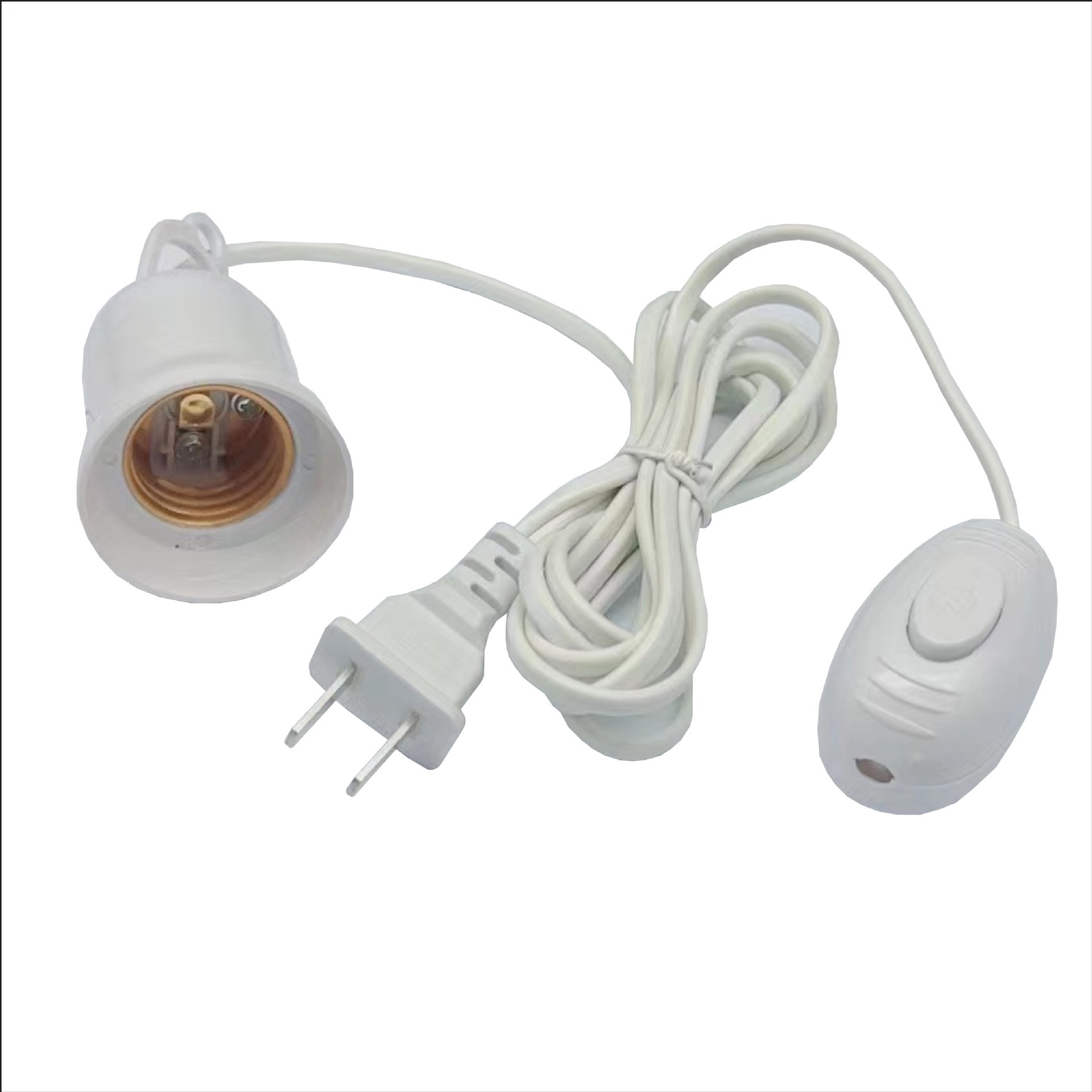 Lámpara E27 conexión de tornillo con interruptor de suspensión de lámpara LED lámpara de noche dos enchufado tres metros 5 metros