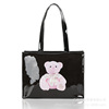 One-shoulder bag, cartoon square organizer bag, book bag PVC for mother and baby, with little bears