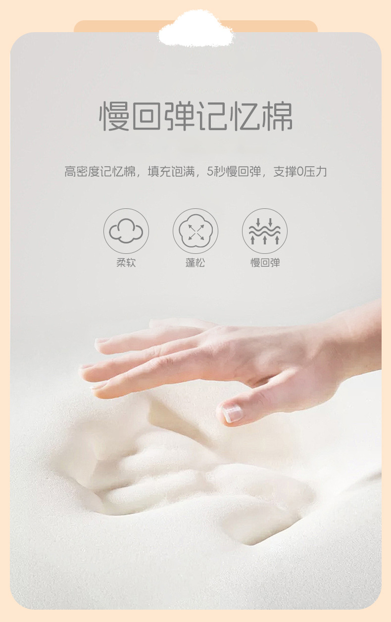 Car Waist Genuine Mifi Memory Foam Comfortable Car Seat Pillow Summer Cute Cartoon Car Pillow