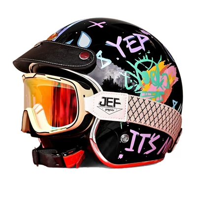 Auto Parts and Accessories | Universal 3/4 Motorcycle Helmet