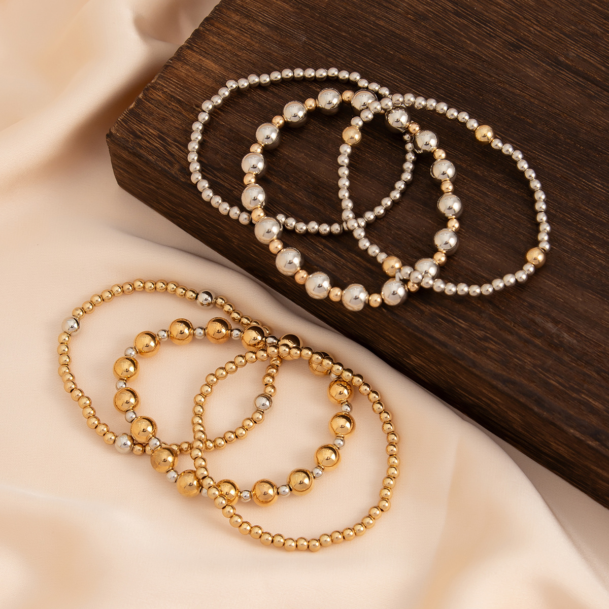 17g Weight CCB Pendant Material Bracelets Classification CCB, Imitation Pearl Chain Material Beaded Chain Chain Type 1 Set Quantity Banquet, Travel Occasion CCB, Imitation Pearl Material Heart Shape Pattern Women's Gender Plating Design Vintage Style Style Vintage Style Heart Shape CCB Imitation Pearl Beaded Chain Beaded Bracelets Wholesale 14