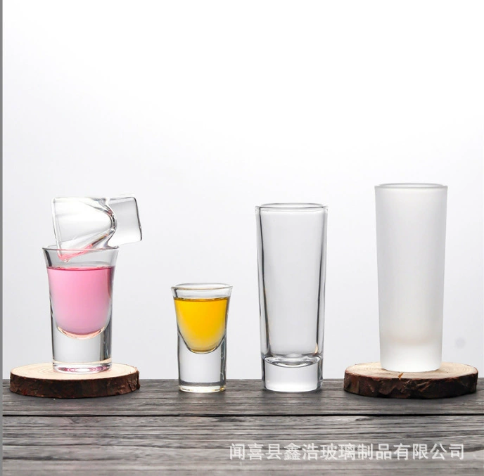 Бокал вина, пуля, стеклянный shot glass, толстое дно, 15 мл