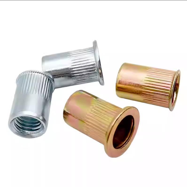 优质碳钢铁拉铆平头沉头竖纹3M4M5M6M8M10螺母平头拉铆螺母其他