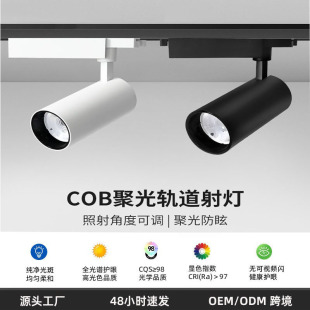Track Light Rail Light 10W20W30W Shopping Mall Clothing Store Exhibition Hall Lighting Spotlight Cobled Light