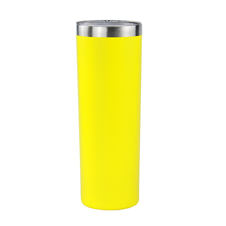 Comercio exterior 20oz doble vacío taza de acero inoxidable taza de café portátil taza de automóvil taza de plástico por pulverización taza de cuerpo recto image 9