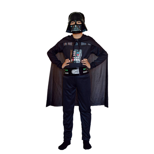Halloween children's cosplay Star Wars costume Black Warrior jumpsuit white soldier muscle clothes