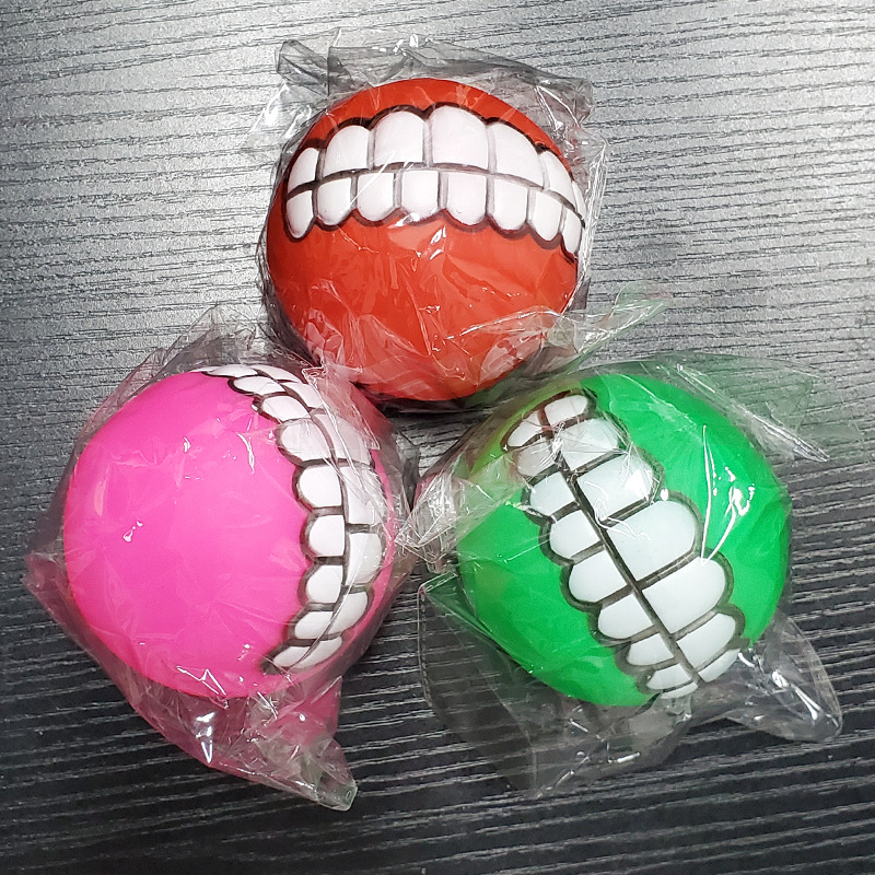 Hawo vinilo sonido diente bola venta al por mayor perro esférico entrenamiento juguete mordedura molar perro mascota entrenamiento suministros