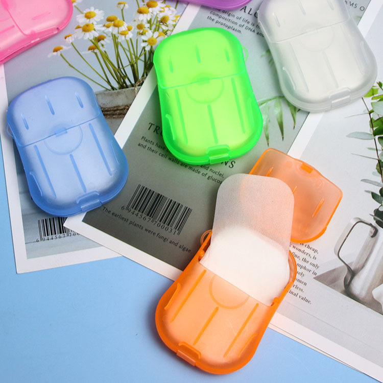 Outdoor Travel Disposable Soap Flakes Boxed Soap Paper Portable Hand Washing Flakes Small Soap Flakes Mini Soap Flake Paper