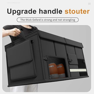 Cross-Border Popular Car Folding Storage Box Amazon Foreign Trade Oxford Cloth Car Trunk Storage Box Storage Box