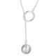 Brushed Ball Long Necklace Women's 2024 New High-end Elegant Light Luxury Woolen Chain Women's Niche Design Sense Women