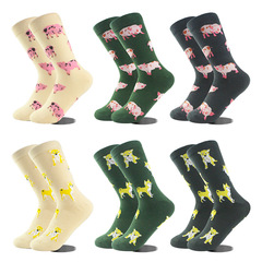 Large collection of new foreign trade products, cute pets, cute Shiba Inu, orange cat, cute pig cotton socks, ladies jacquard socks, piles of socks
