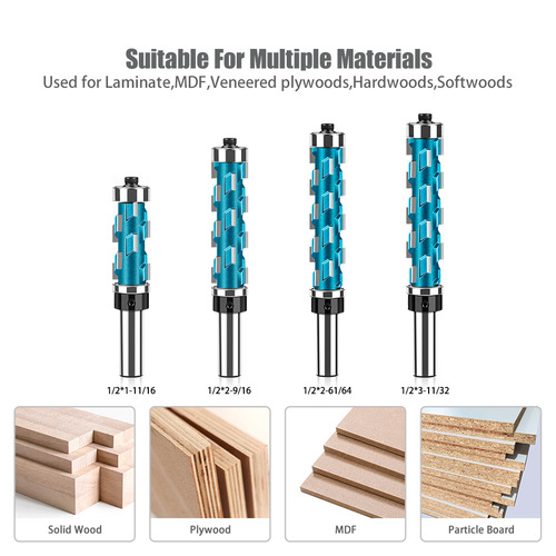Woodworking double bearing trimming spiral cutter trimming cutter disposable engraving cutter bearing copy CNC engraving cutter