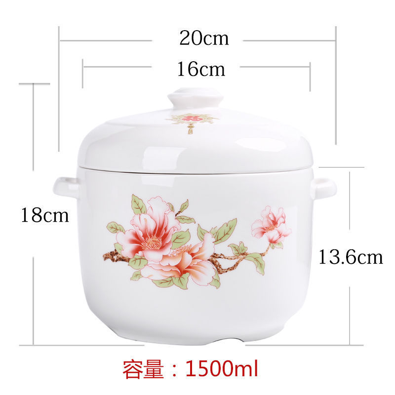 双蓋骨磁器陶磁器燕窩シチューと水を隔てて煮込んだ杯の内胆蒸しスープの杯の大きい小さいサイズの家庭用碗の純白彭鋭|undefined