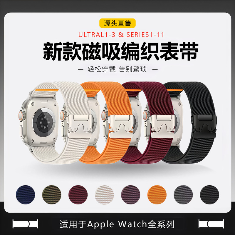 Suitable for Apple S12/11 Watch, Applewatch Nylon Parachute Buckle, Iwatch1098, Huawei Gt Watch Strap Suitable for Apple S12/11 Watch, Applewatch Nylon Parachute Buckle, Iwatch1098, Huawei Gt Watch Strap
