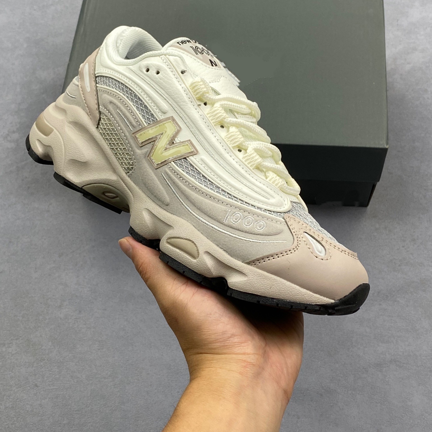 Putian zapatos comercio exterior NB1000 altura de suela gruesa zapatos deportivos para correr zapatos casuales retro zapatos para correr