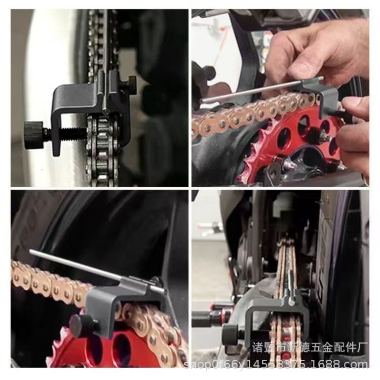 Cross-border best-selling motorcycle chain alignment tool, ATV chain adjustment tool