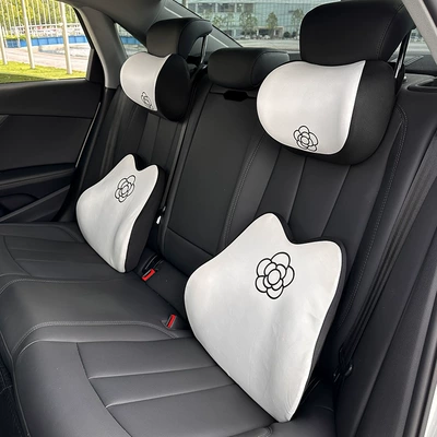 Car Headrest Camellia Memory Headrest