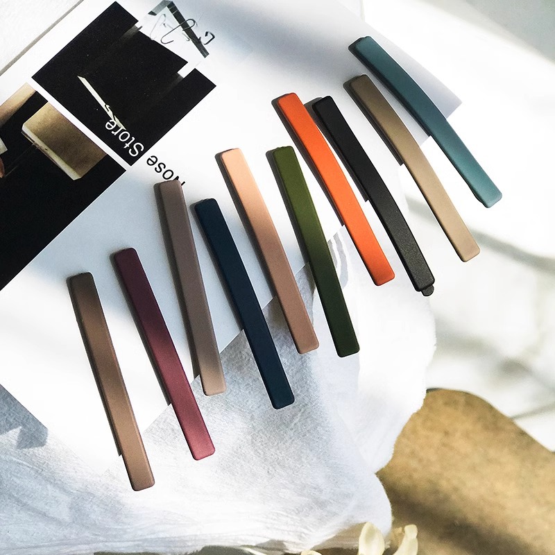 Pinzas de pelo coloridas para mujer, pinzas para flequillo lateral, nuevos accesorios para el cabello 2025, pinzas BB.