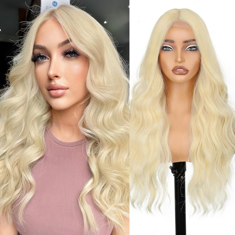 クロスボーダー貿易ウィッグ女性のロング巻き毛女の子フルヘッドギアフルヘッドミドル分けロングヘア 26inch カーリー偽毛|undefined