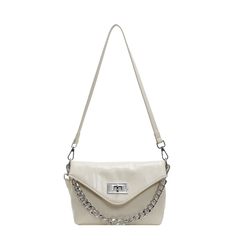 Bolso de textura transfronteriza 2025 verano nuevo bolso de cadena bolso de hombro de sentido avanzado bolso de mensajero a rayas simple mujer