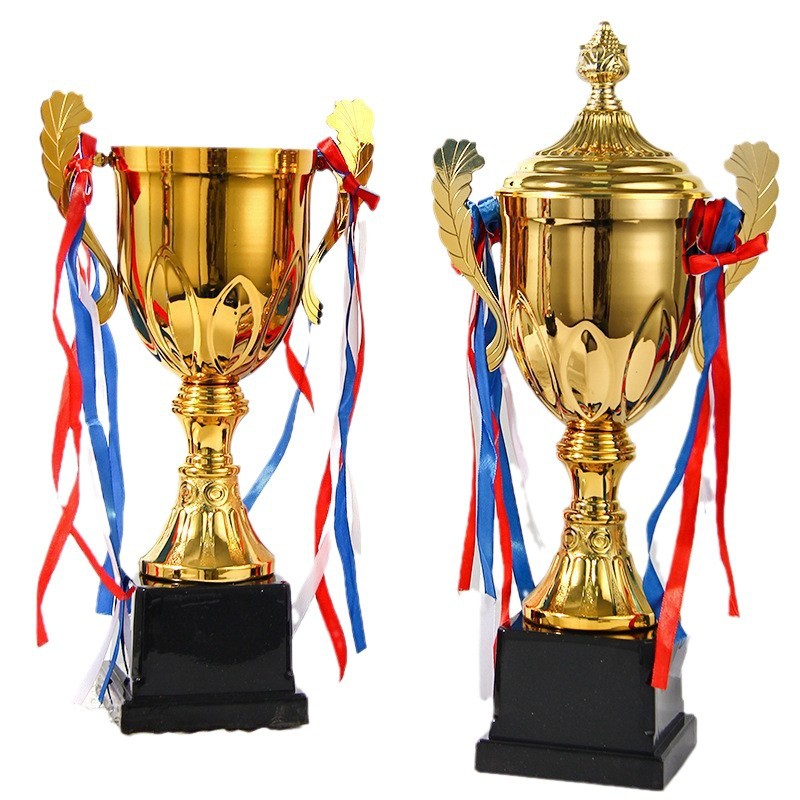 9901 oro, plata y bronce con cubierta 9902 trofeos de metal sin cubierta, trofeos de premios deportivos escolares, recuerdos de reconocimiento