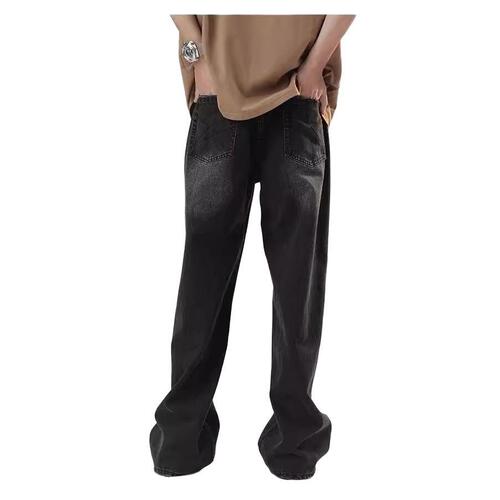 Stylish, trendy, and effortlessly versatile: Men's high-end, vintage-inspired straight-leg, loose-fit denim—unisex design.