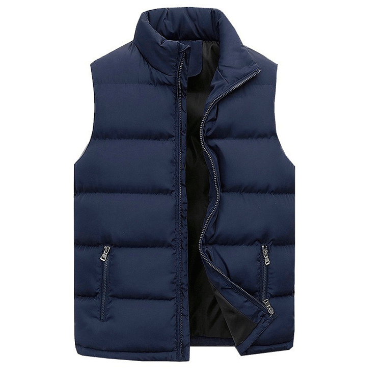 thumbnail image 1 of Chaleco de chaqueta acolchada de algodón para hombre, chaqueta acolchada de algodón cálida e informal para hombre, chaleco de algodón, chaleco sin mangas, 1 of 6