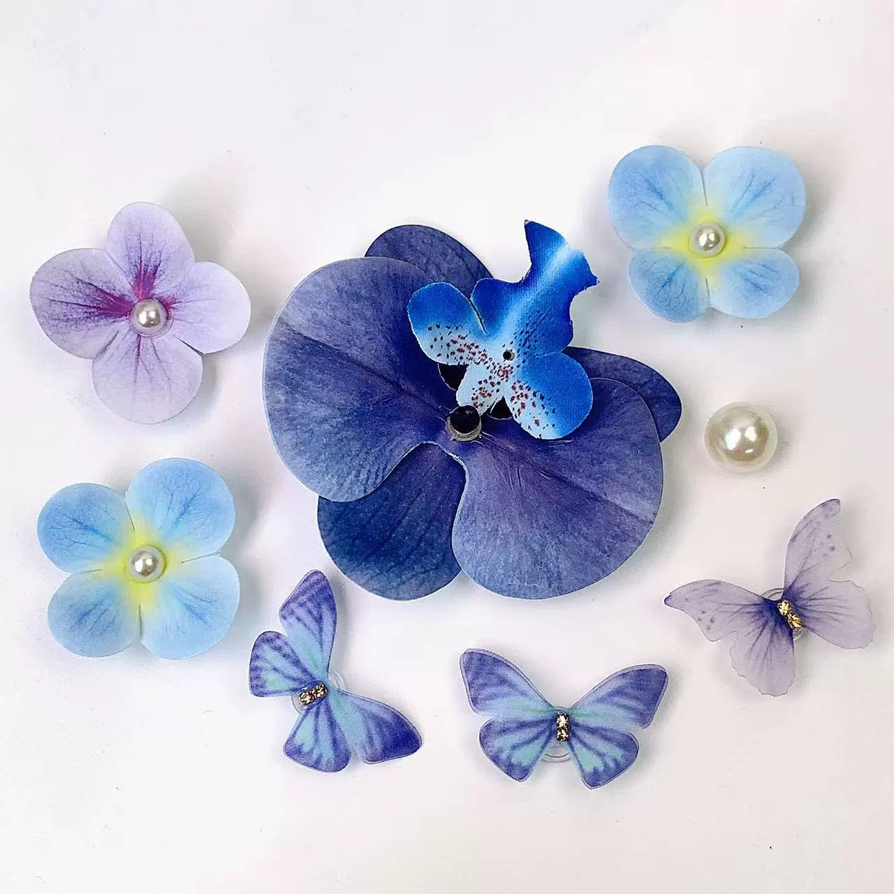 Украшения для обуви Phalaenopsis (jibbitz), китайский стиль 2025, наборы DIY с опцией жемчужной цепочки